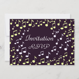 Music notes-Invitation_ Invitation