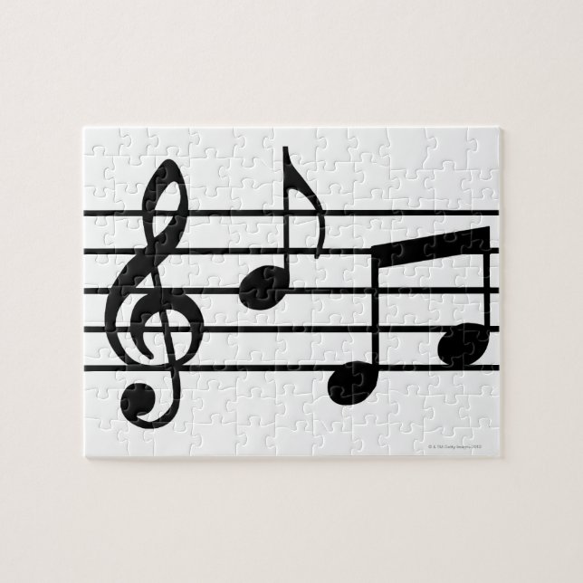 Music Notes Jigsaw Puzzle (Horizontal)