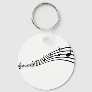 music notes keychain