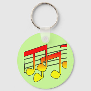 Music Notes Keychain