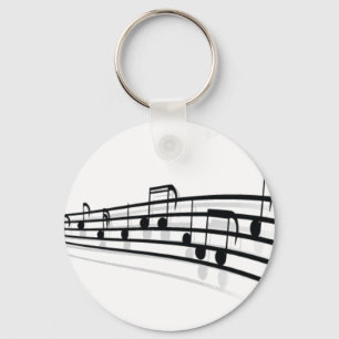 Music Notes Keychain