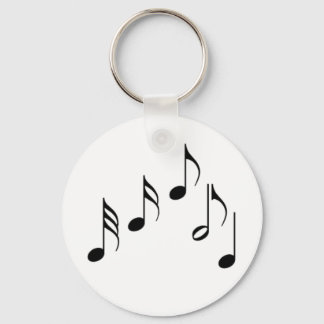 music notes keychain