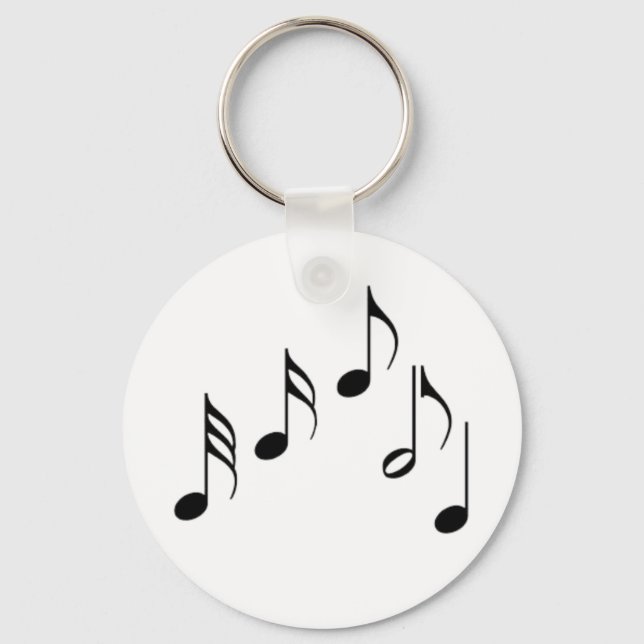 music notes keychain (Front)