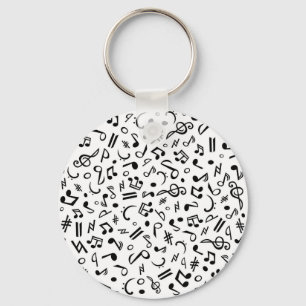music notes keychain