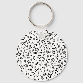 music notes keychain