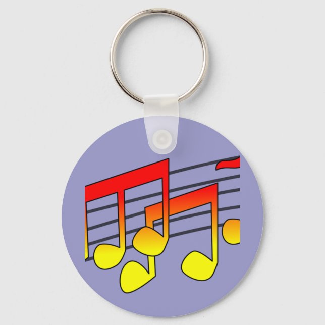 Music Notes Keychain (Front)