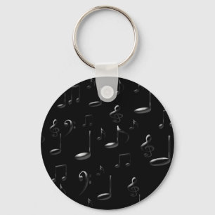 MUSIC NOTES KEYCHAIN