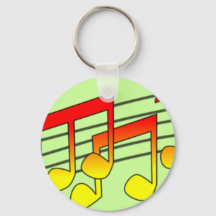Music Notes Keychain