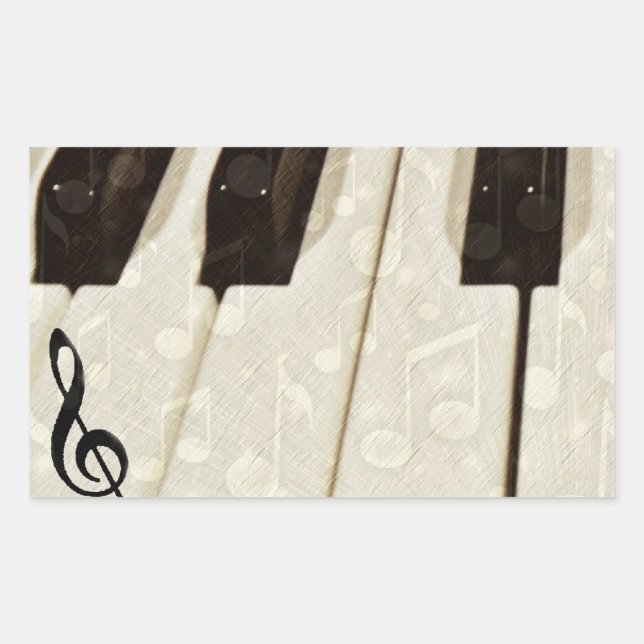 Music notes & Keys_ Sticker (Front)