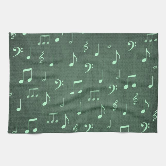 music notes kitchen towel (Horizontal)