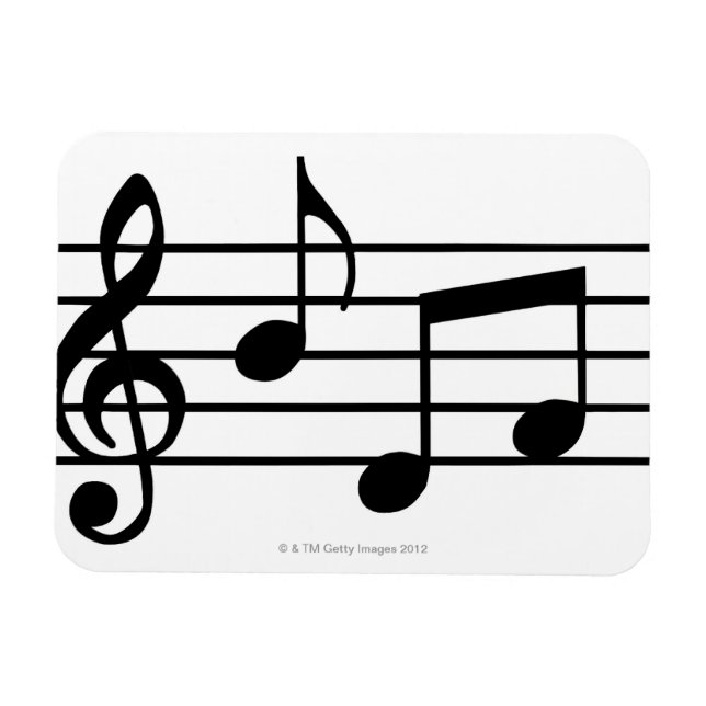 Music Notes Magnet (Horizontal)
