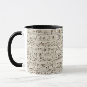 Music notes mug