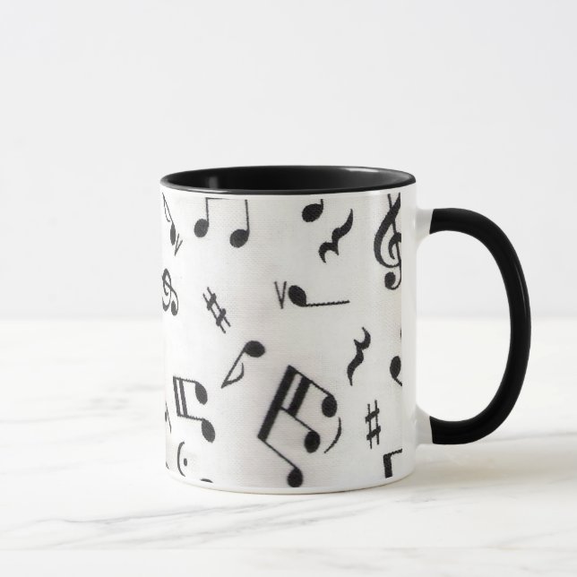 Music Notes Mug (Right)