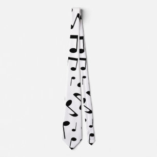 Music Notes Musical Pattern Necktie