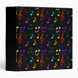Music Notes Musician Gifts Musical Note Art Lovers Binder