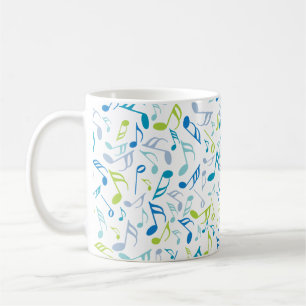 Music Notes Neck Tie Coffee Mug