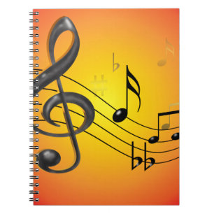 Music Notes Notebook