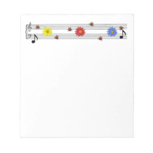 Music Notes Notepad
