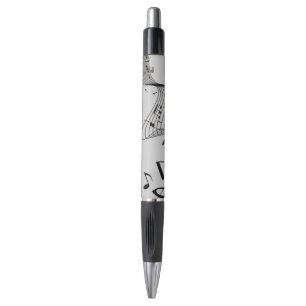 Music Notes on Silver Pen