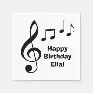 "Music Notes" Paper Napkins