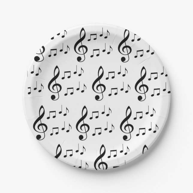 "Music Notes" Paper Plates (Front)