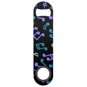 Music notes pattern bar key