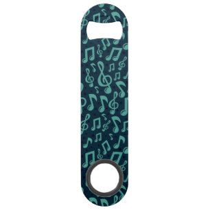 Music notes pattern bar key