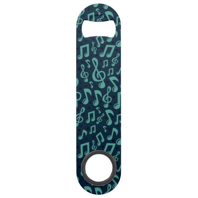 Music notes pattern bar key (Front)
