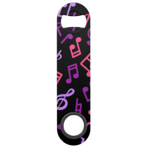 Music notes pattern bar key