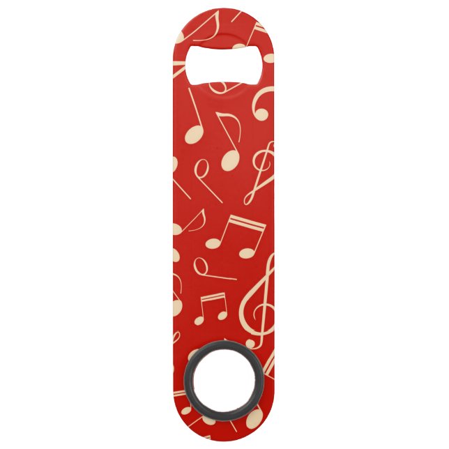 Music notes pattern bar key (Front)