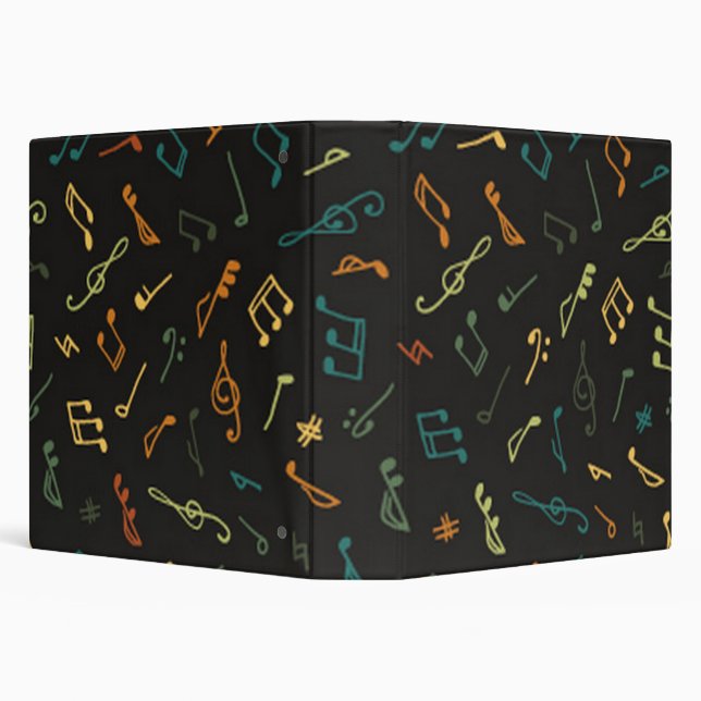 Music notes pattern binder (Background)
