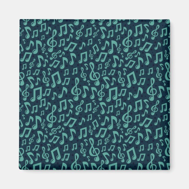 Music notes pattern magnet (Front)
