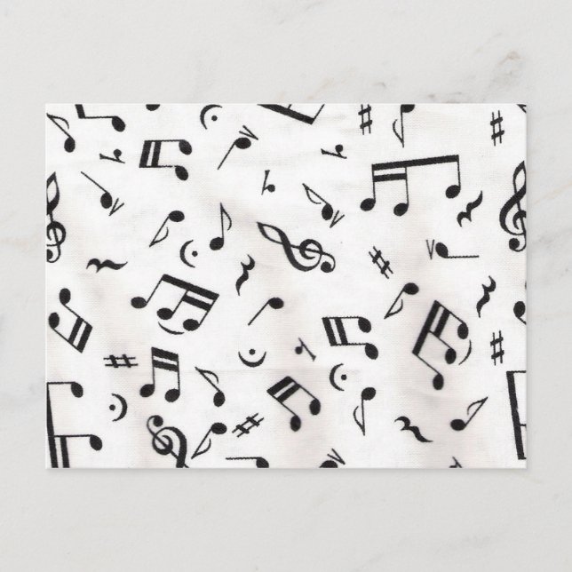 Music Notes Postcard (Front)