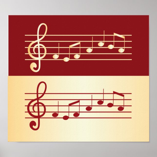music notes poster (Front)