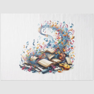 Music Notes Series Design 4 Tissue Paper