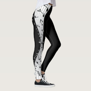 Music Notes Sheet Leggings