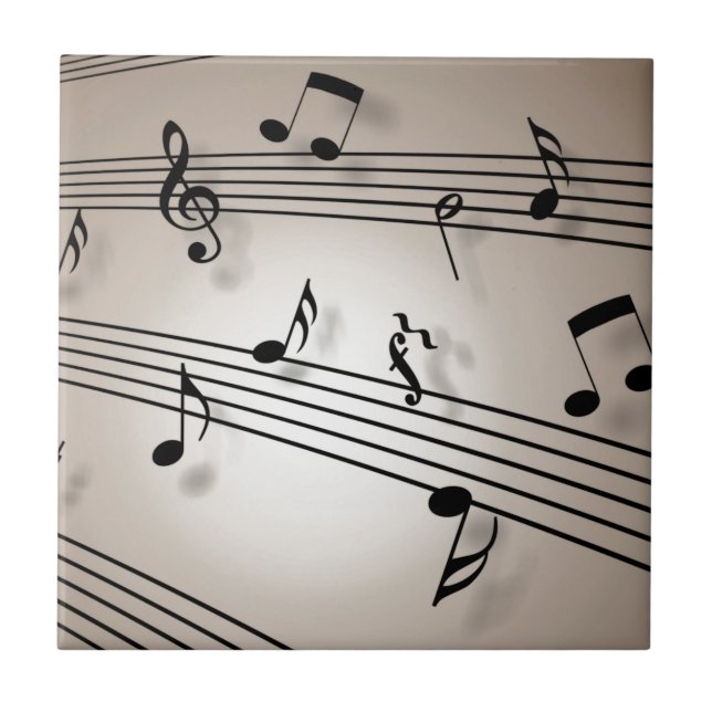 Music Notes - Sheet Music Tile (Front)