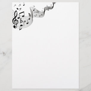 Music Notes Stationery