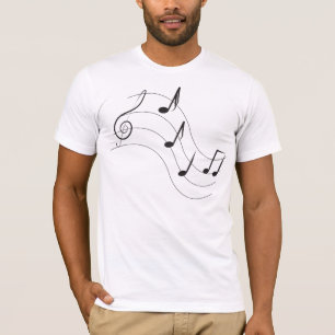 Music notes t-shirt
