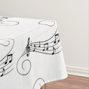Music Notes Tablecloth