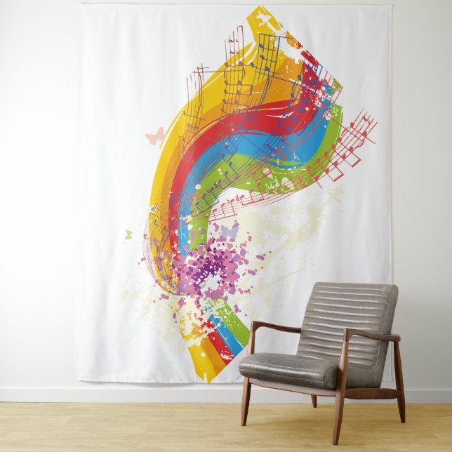 Music Notes Tapestry (In Situ)