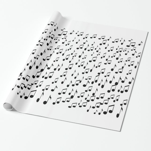 Music Notes,The Beats!_ Wrapping Paper (Unrolled)