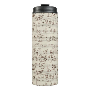 Music notes thermal tumbler