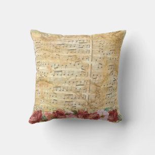 Music Notes  Throw Pillow