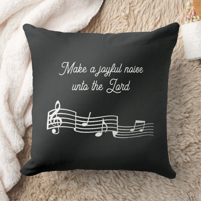 Music Notes   Throw Pillow (Blanket)