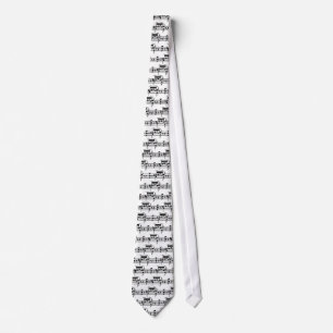Music notes tie