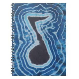 Music Notes Tie Dye Notebook