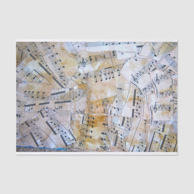 Music Notes Tissue Paper (Front)