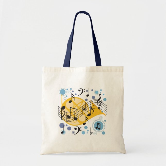 Music Notes Tote Bag (Front)