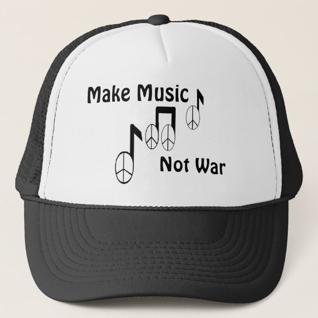 music notes trucker hat (Front)